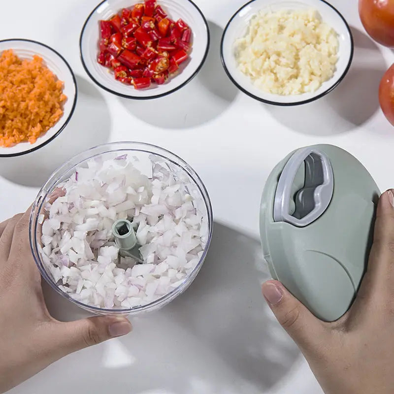 Manual Garlic and Ginger Grinder – Multifunctional Handheld Food Processor