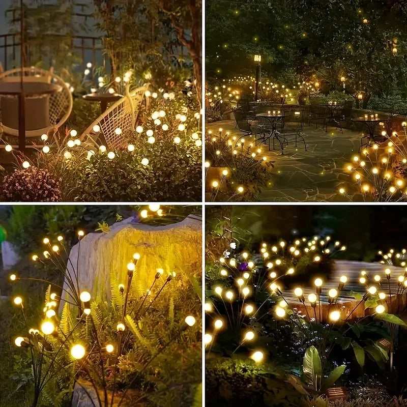 Solar LED Garden Firework Lights – Outdoor Waterproof Lawn and Pathway Lamps