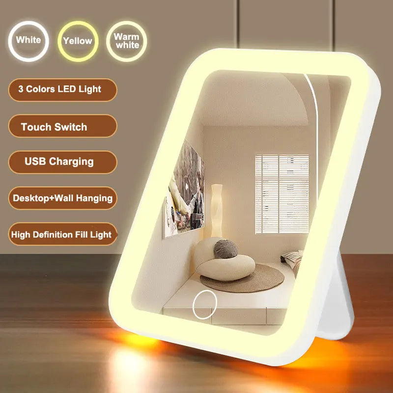 LumiGlow™ 3-Color LED Vanity Mirror