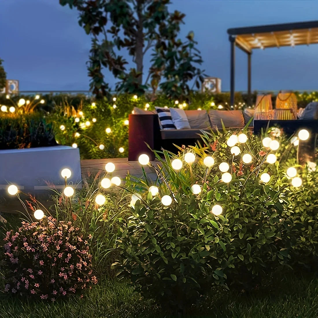 Solar LED Garden Firework Lights – Outdoor Waterproof Lawn and Pathway Lamps