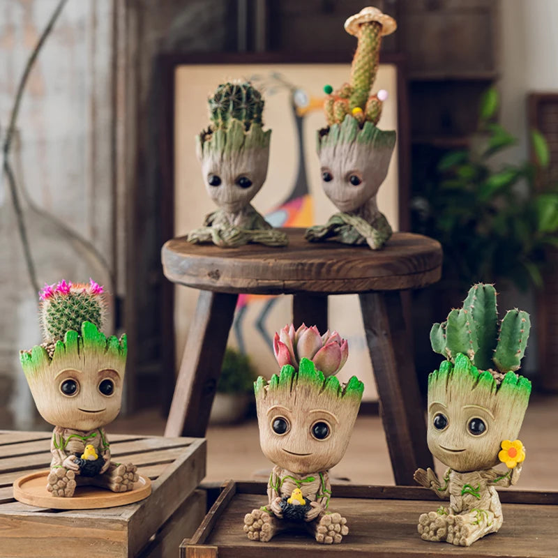 Groot Planter Flower Pot – Indoor Decorative Anime Figure Pot