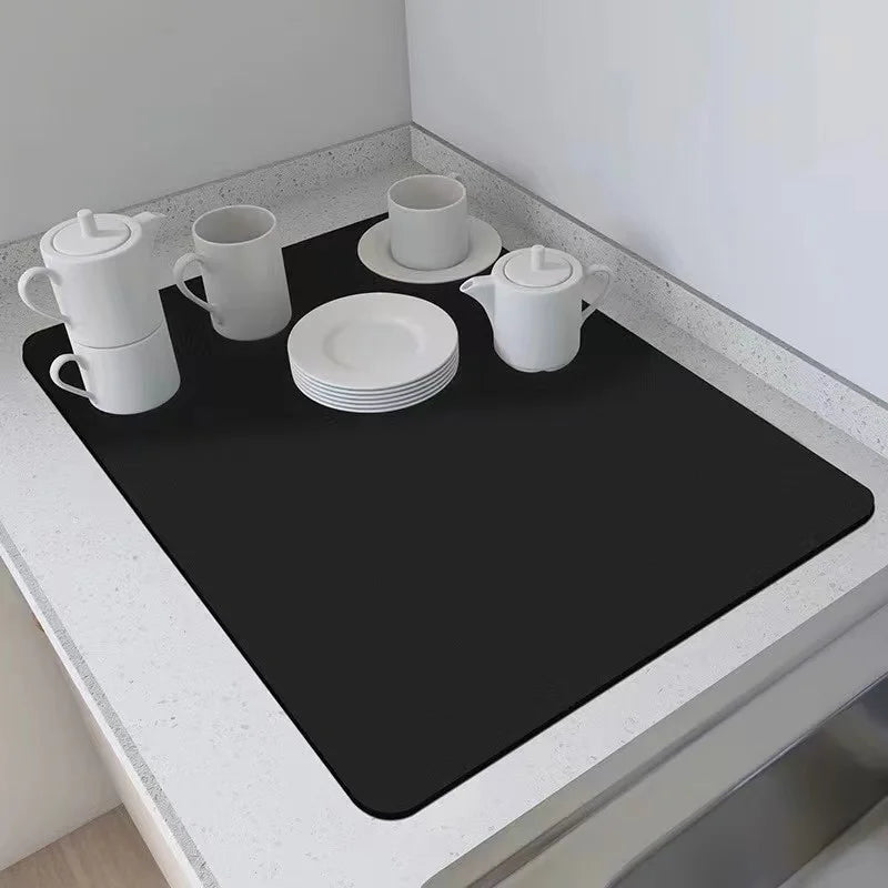 VIKAMA Diatomite Coffee Placemats – 30x40cm Absorbent Table Mat for Kitchen