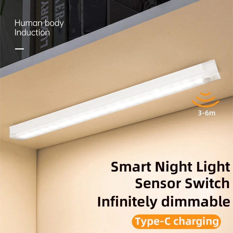 Wireless LED Motion Sensor Night Light – Closet, Kitchen, Bedroom, and Staircase Lighting