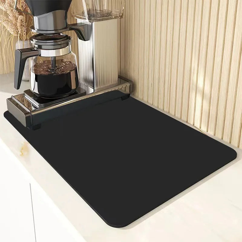 VIKAMA Diatomite Coffee Placemats – 30x40cm Absorbent Table Mat for Kitchen