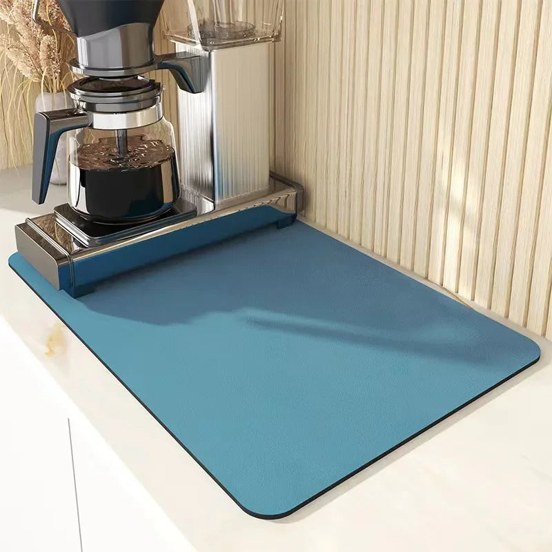 VIKAMA Diatomite Coffee Placemats – 30x40cm Absorbent Table Mat for Kitchen