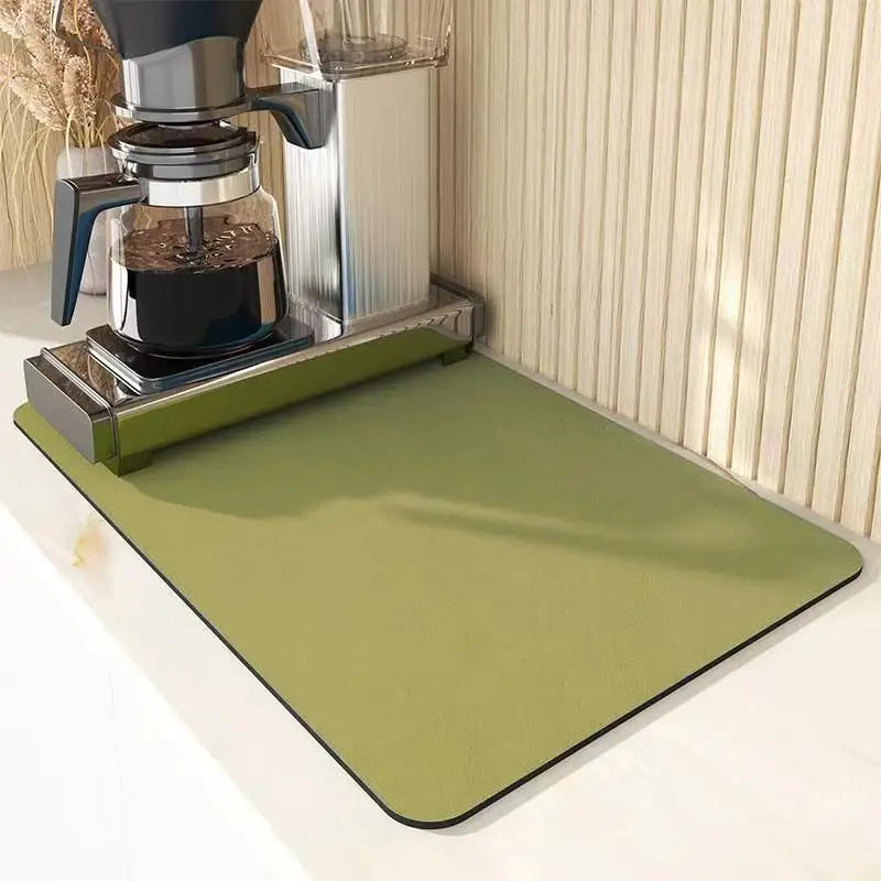VIKAMA Diatomite Coffee Placemats – 30x40cm Absorbent Table Mat for Kitchen