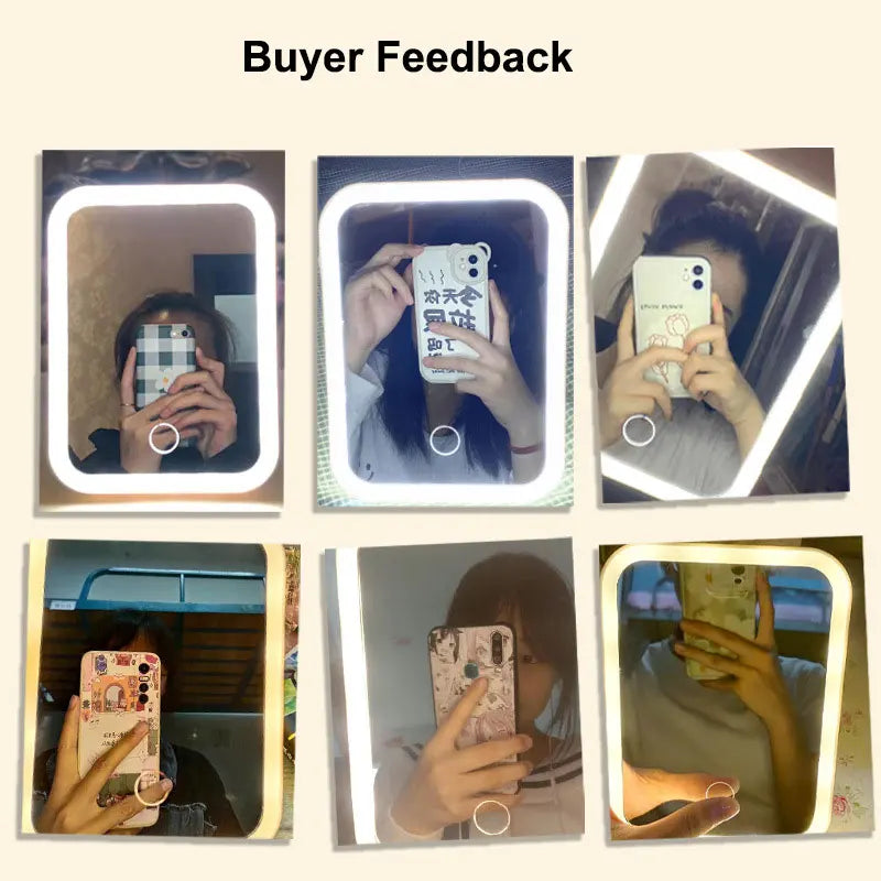 LumiGlow™ 3-Color LED Vanity Mirror