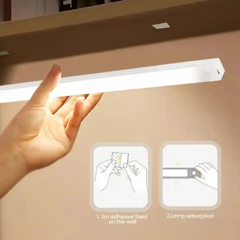 Wireless LED Motion Sensor Night Light – Closet, Kitchen, Bedroom, and Staircase Lighting