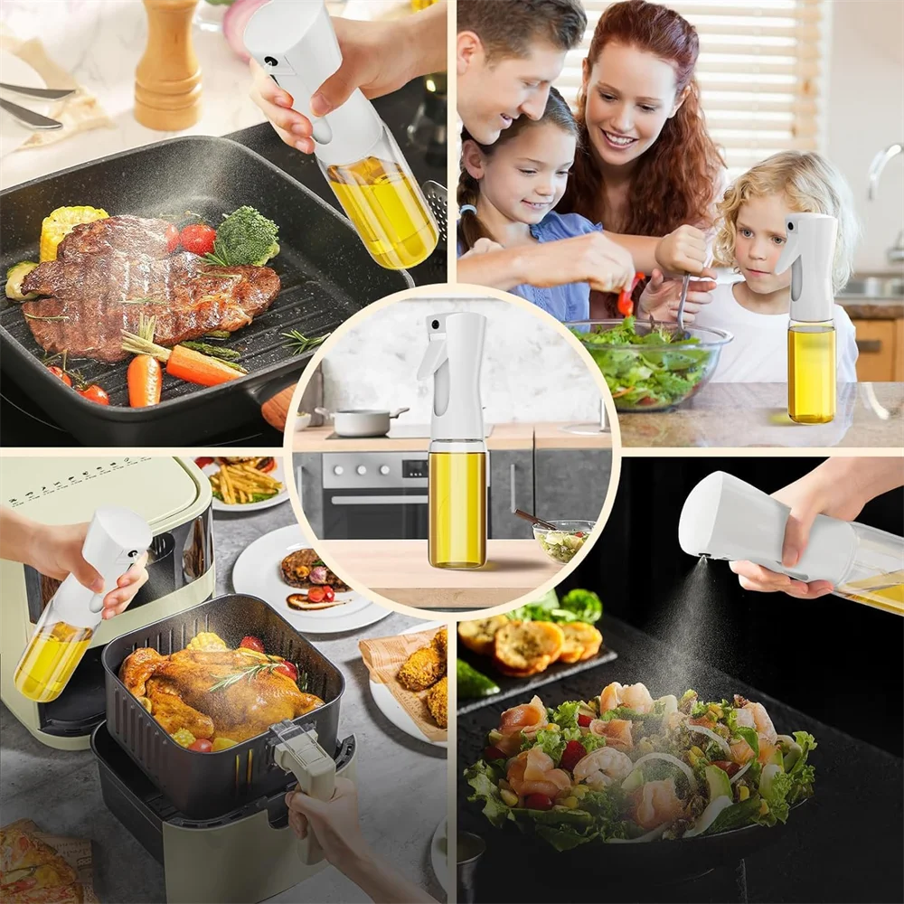 Olive Oil Spray Bottle – Reusable Cooking Oil Dispenser for Kitchen Use