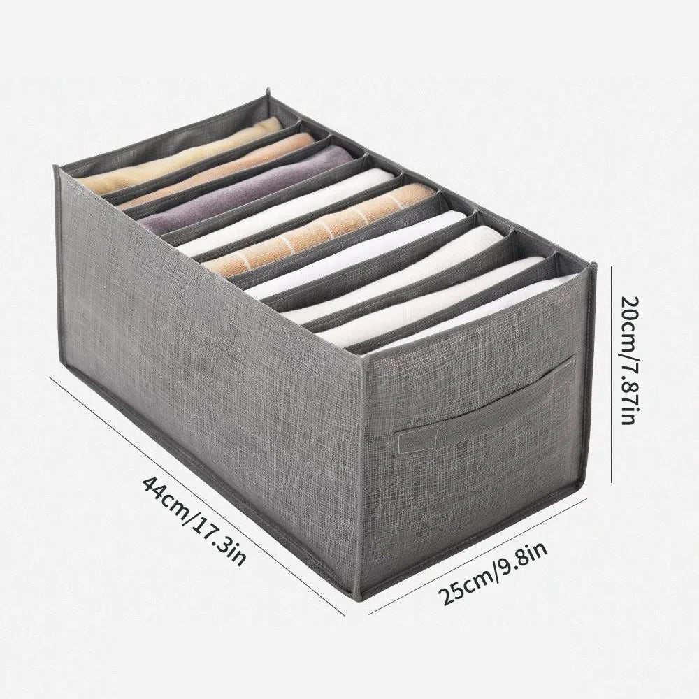 Compartment Pants & Clothing Storage Box – Layered Wardrobe Organizer