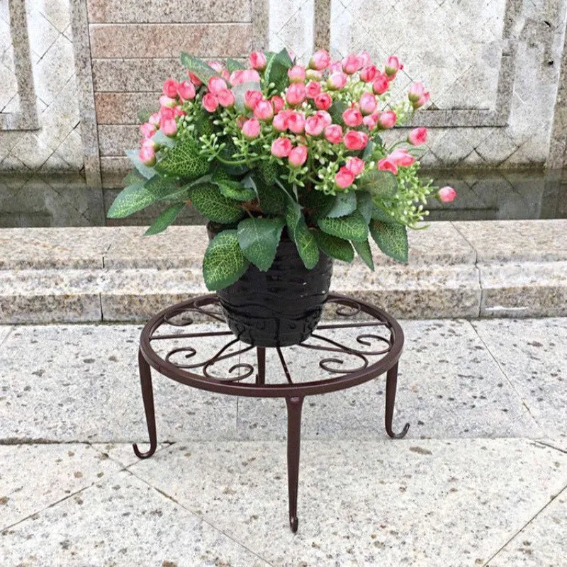 Tall Metal Plant Stand – Heavy-Duty Cast Iron Flower Pot Holder