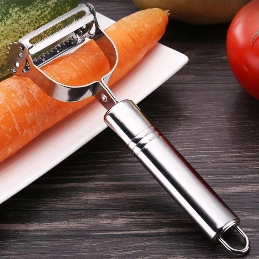 Stainless Steel Vegetable Julienne Peeler & Grater – Multipurpose Kitchen Slicer