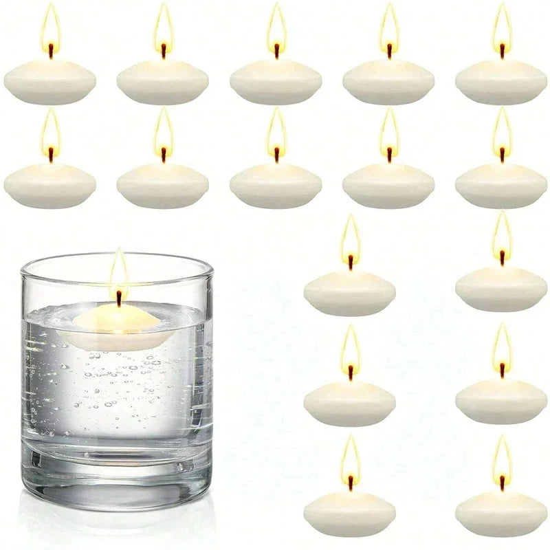 16-Piece Unscented Floating Candles – Romantic Home, Pool, and Event Decor
