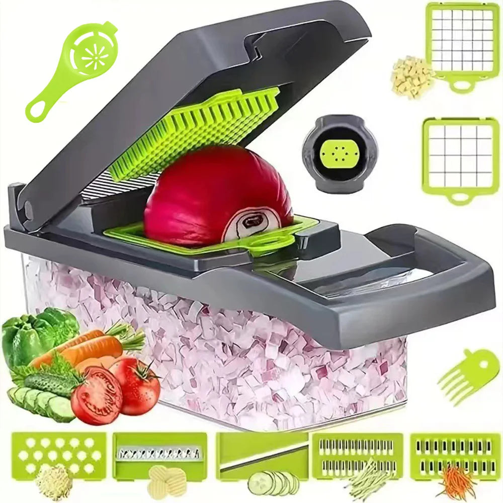 16-in-1 Multifunctional Vegetable Chopper – Grater, Slicer, Dicer & Egg Separator