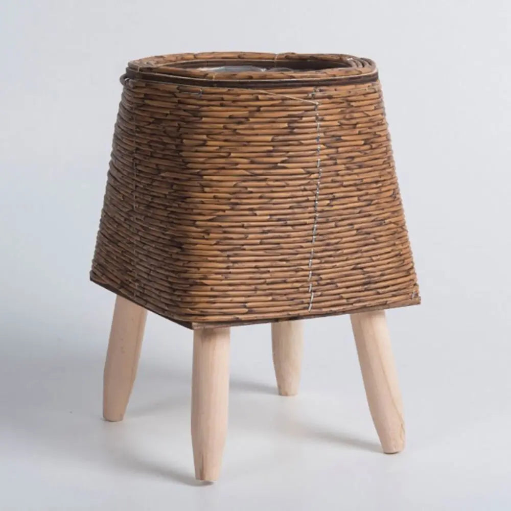 Rattan Woven Flower Pot with Removable Legs – Durable Handcrafted Plant Stand