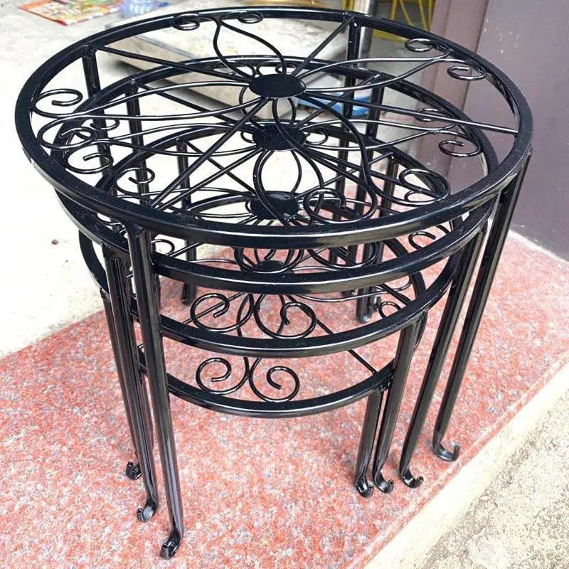 Tall Metal Plant Stand – Heavy-Duty Cast Iron Flower Pot Holder