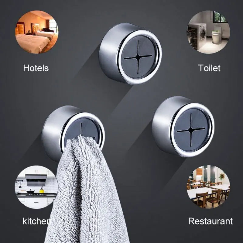3PCS Non-Punch Dishwashing Cloth Clips – Wall-Mount Towel and Glove Holder
