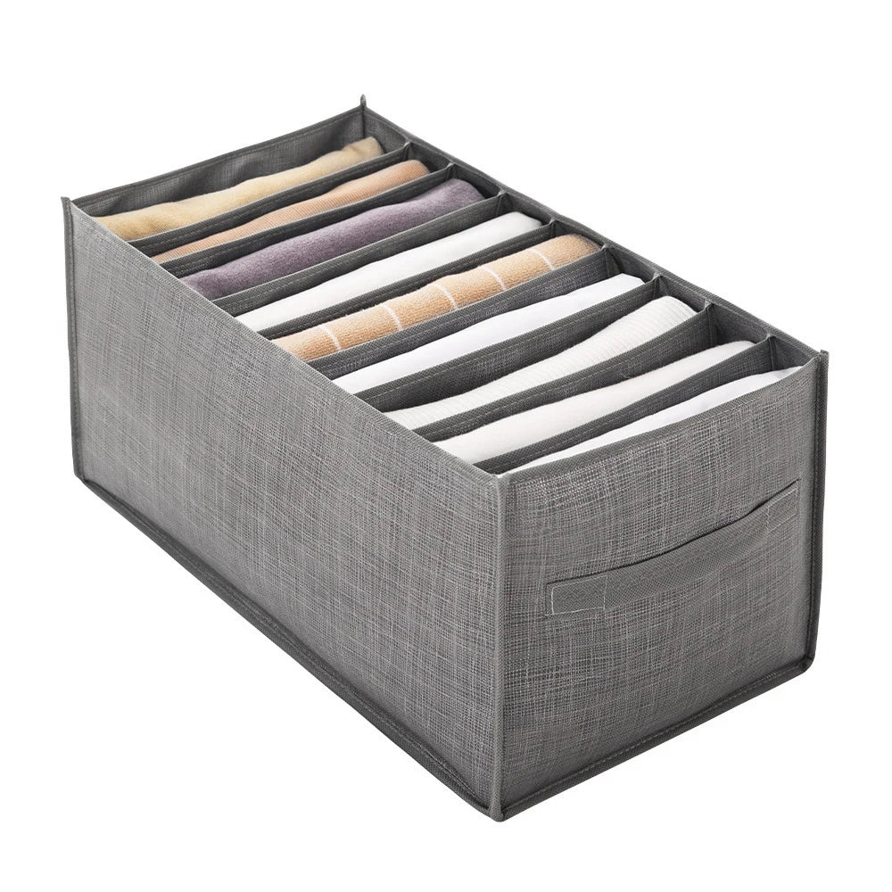 Compartment Pants & Clothing Storage Box – Layered Wardrobe Organizer