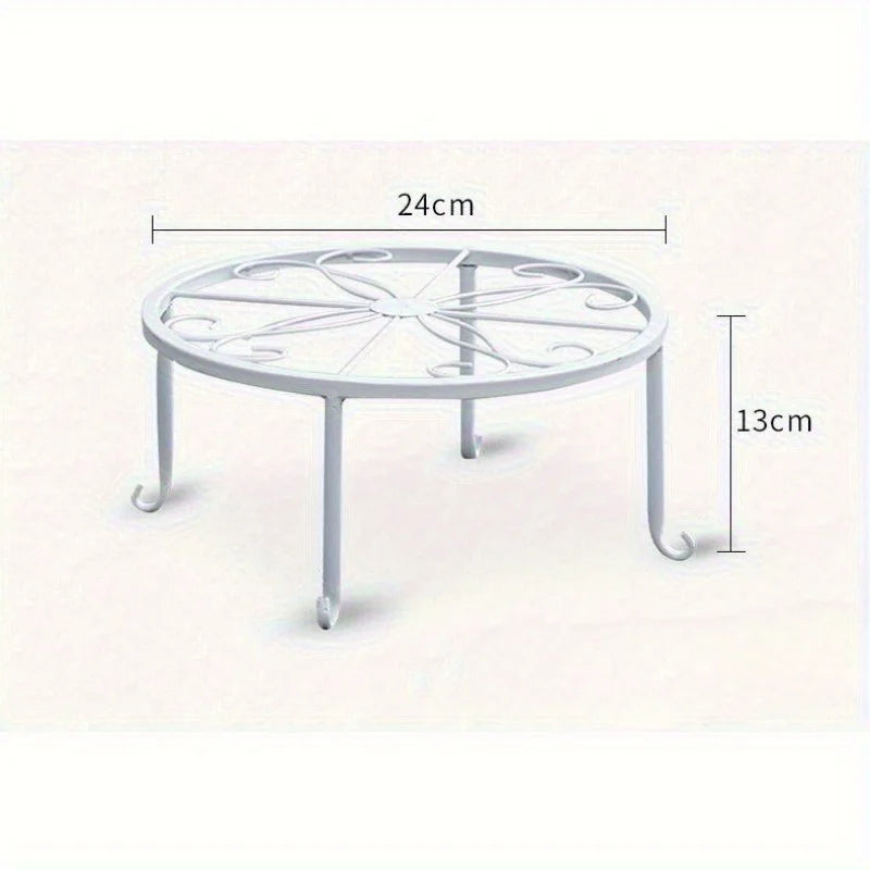 Tall Metal Plant Stand – Heavy-Duty Cast Iron Flower Pot Holder