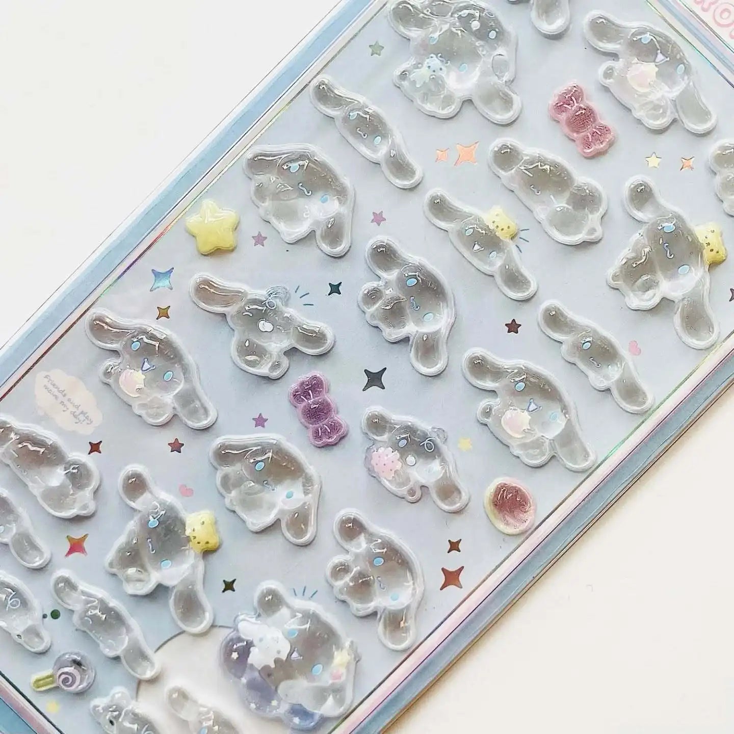 Hello Kitty 3D Crystal Sticker – Cute Decorative Sticker for Phones, Tablets, and Children