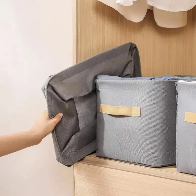 Foldable Storage Box with Steel Frame – Wardrobe Organizer for Clothes and Miscellaneous Items