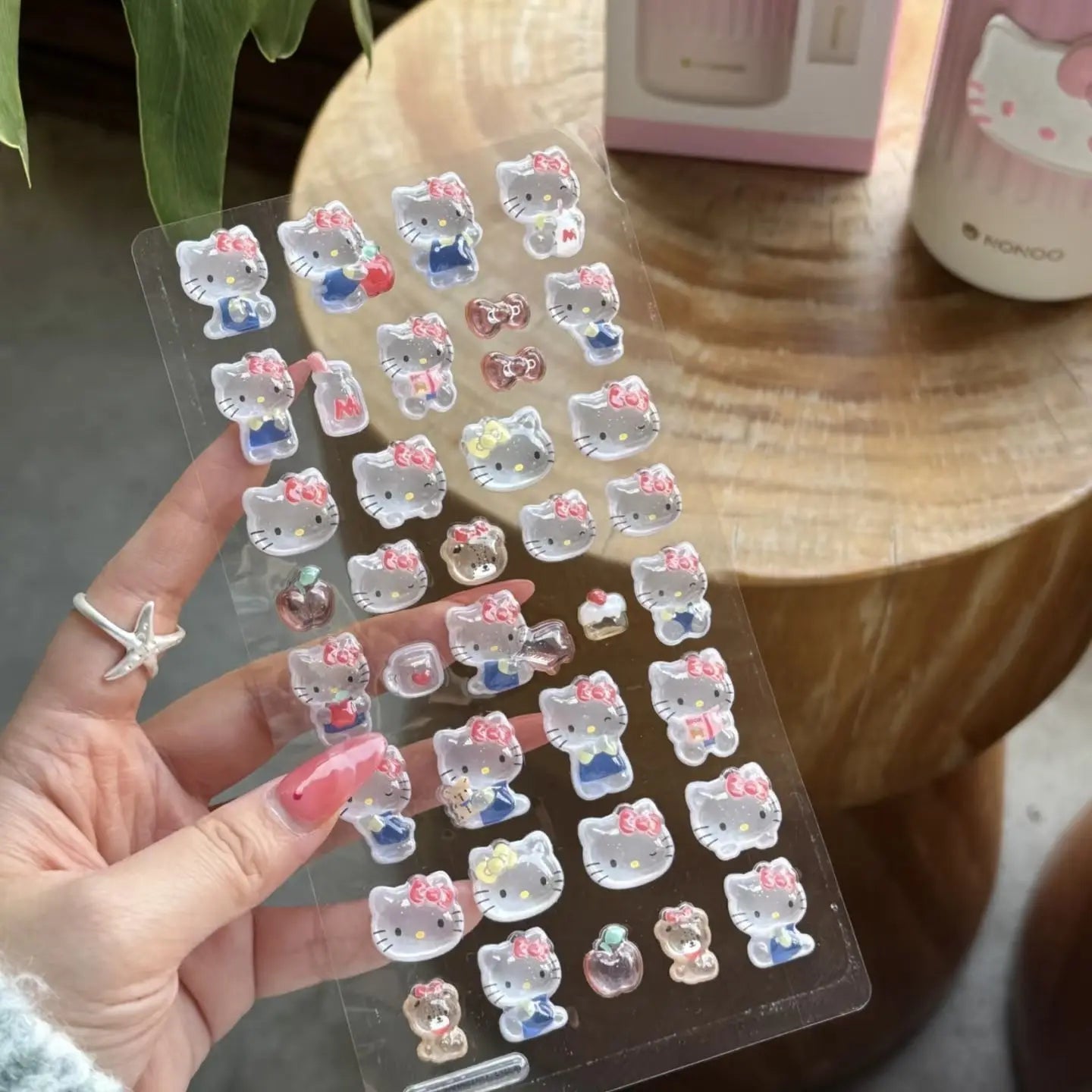 Hello Kitty 3D Crystal Sticker – Cute Decorative Sticker for Phones, Tablets, and Children
