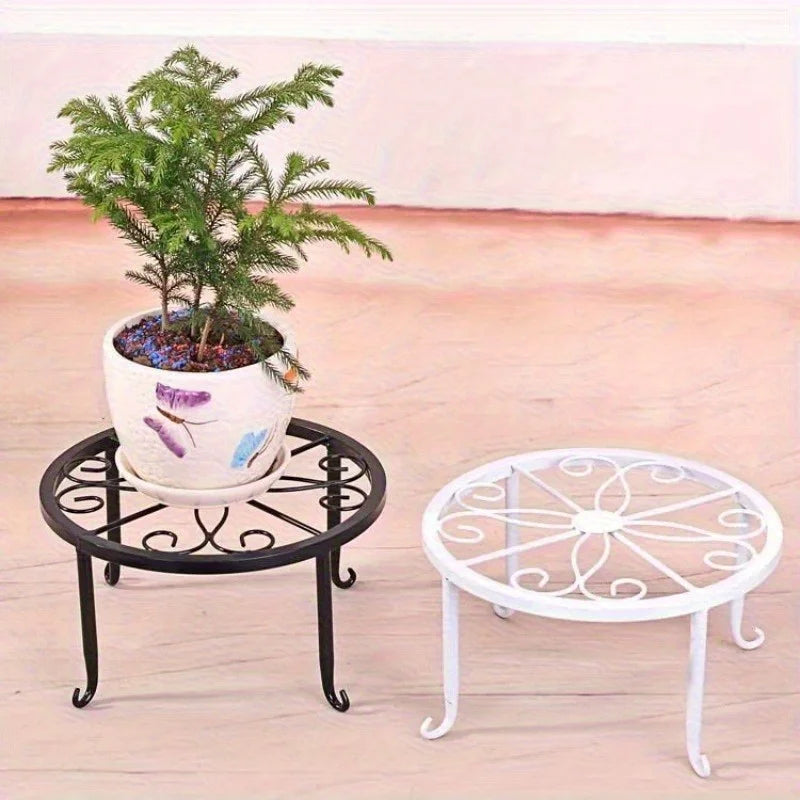 Tall Metal Plant Stand – Heavy-Duty Cast Iron Flower Pot Holder