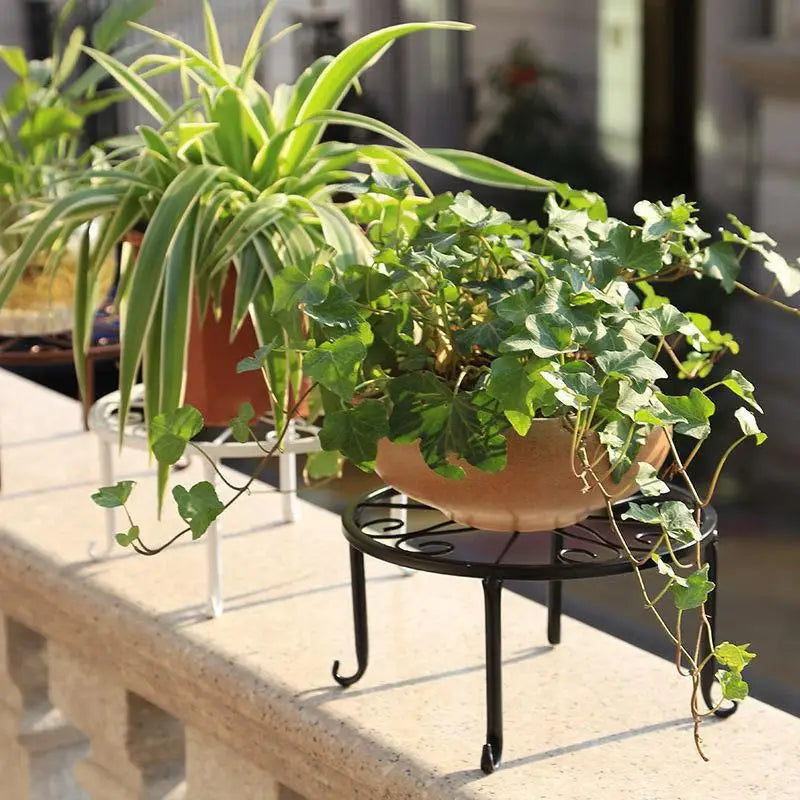 Tall Metal Plant Stand – Heavy-Duty Cast Iron Flower Pot Holder
