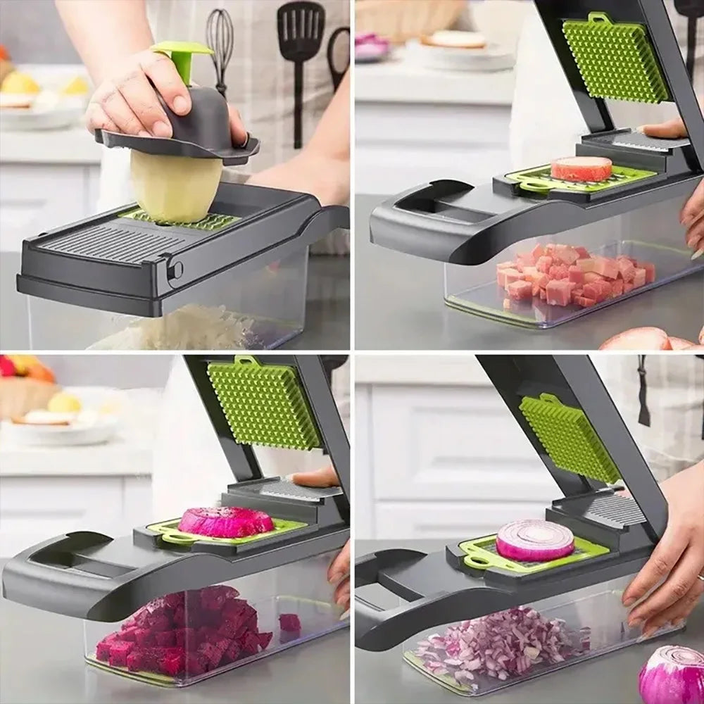 16-in-1 Multifunctional Vegetable Chopper – Grater, Slicer, Dicer & Egg Separator