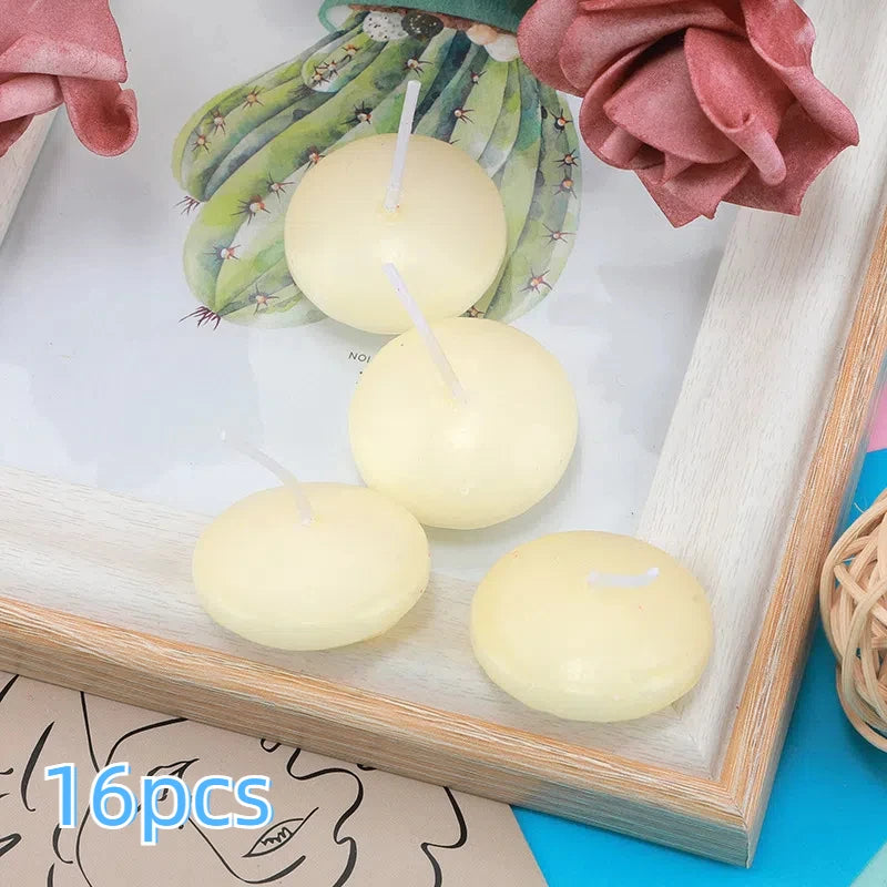 16-Piece Unscented Floating Candles – Romantic Home, Pool, and Event Decor