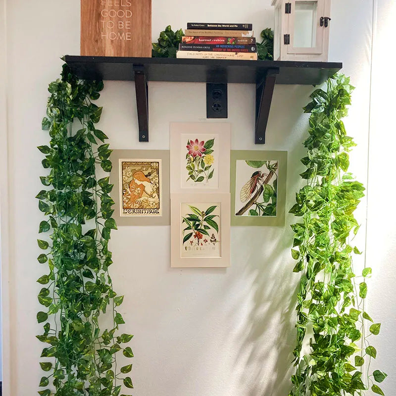 Handmade Wicker Rattan Wall Planter – Hanging Basket for Flowers and Plants