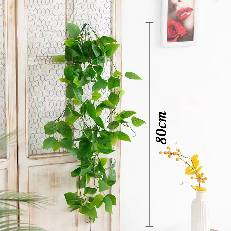 Handmade Wicker Rattan Wall Planter – Hanging Basket for Flowers and Plants