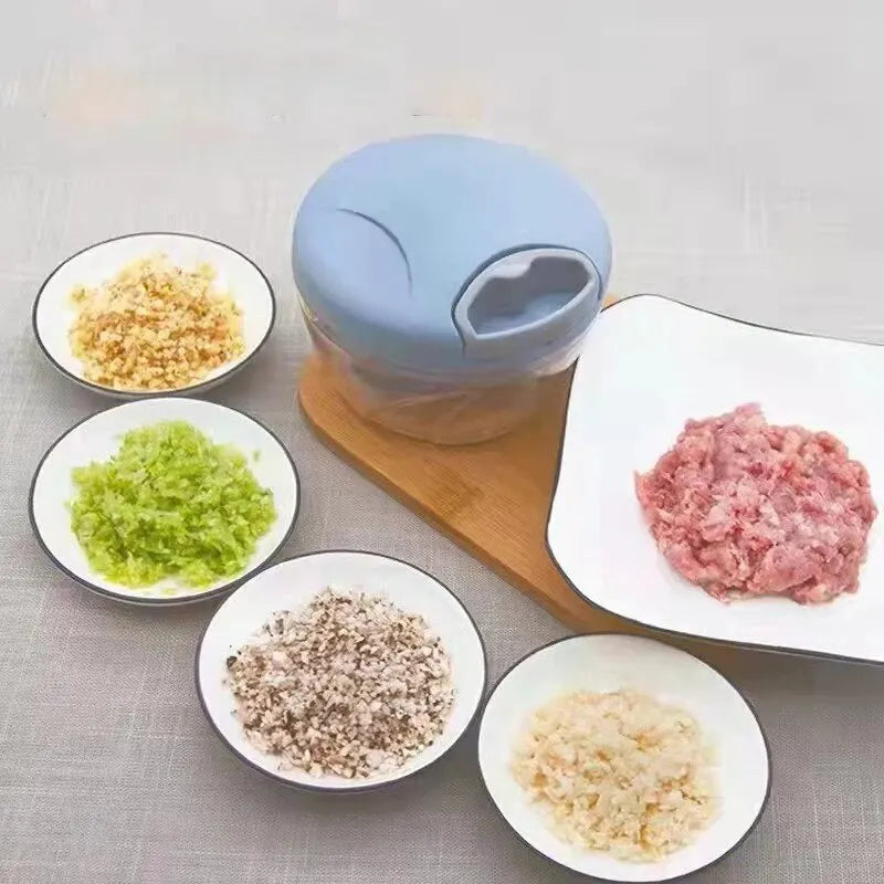 Manual Garlic and Ginger Grinder – Multifunctional Handheld Food Processor